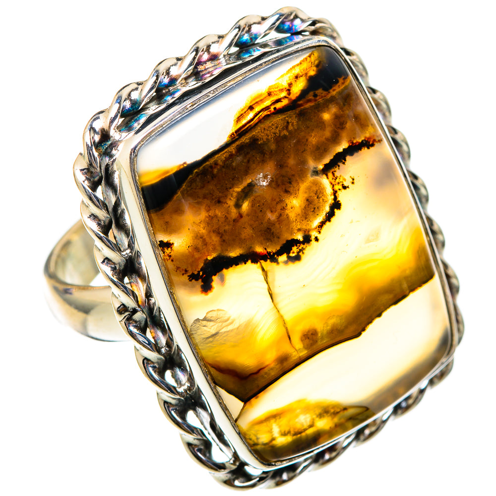 Montana Agate Rings handcrafted by Anasilvercos - RING101855
