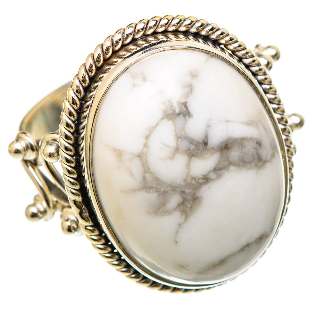 Howlite Rings handcrafted by Anasilvercos - RING101868 - Photo 2