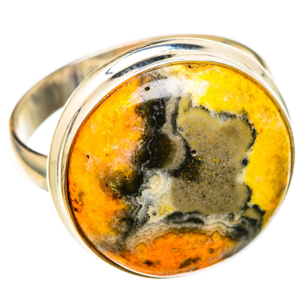 Bumble Bee Jasper Rings handcrafted by Anasilvercos - RING101872