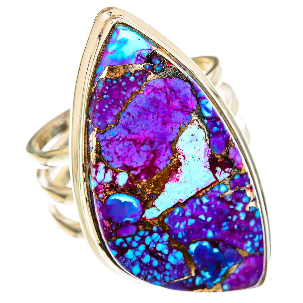 Spiny Oyster Turquoise Rings handcrafted by Anasilvercos - RING101891