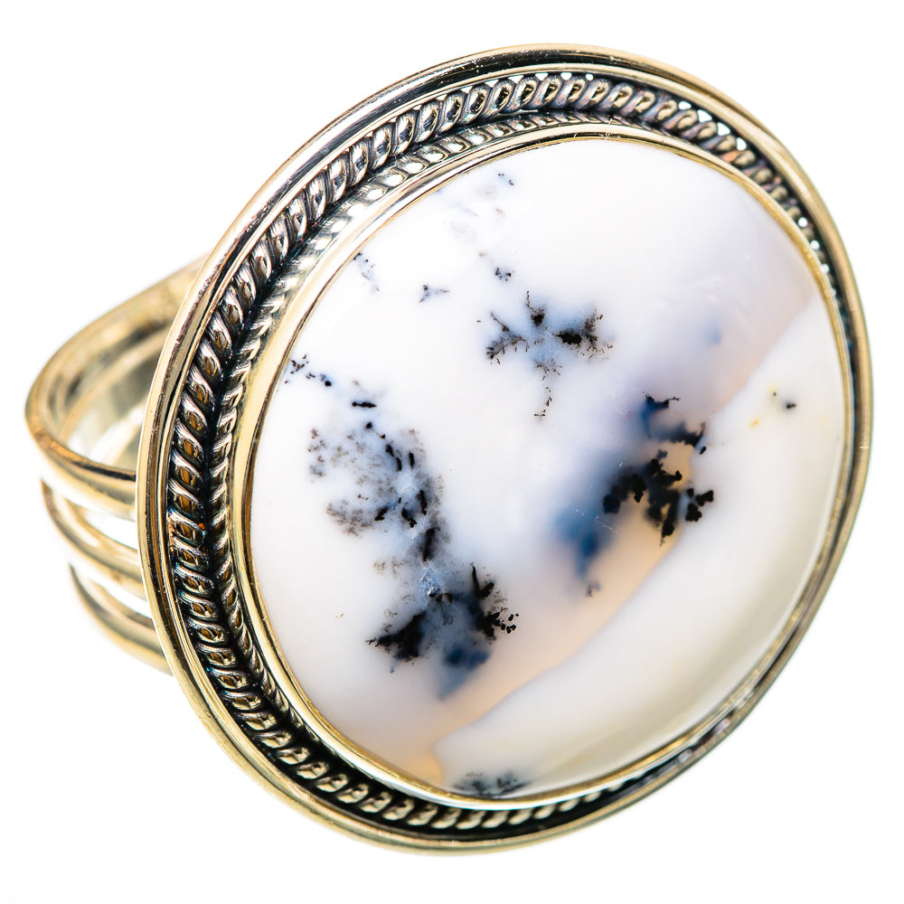 Dendritic Opal Rings handcrafted by Anasilvercos - RING101897