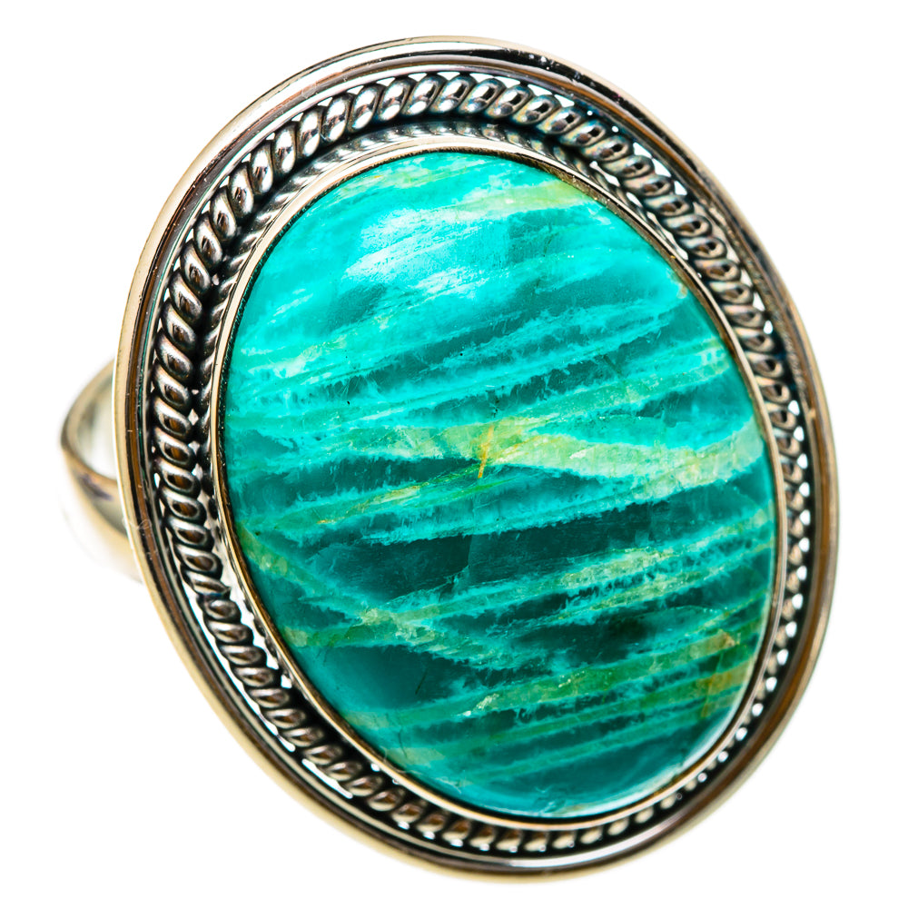 Amazonite Rings handcrafted by Anasilvercos - RING101909 - Photo 2