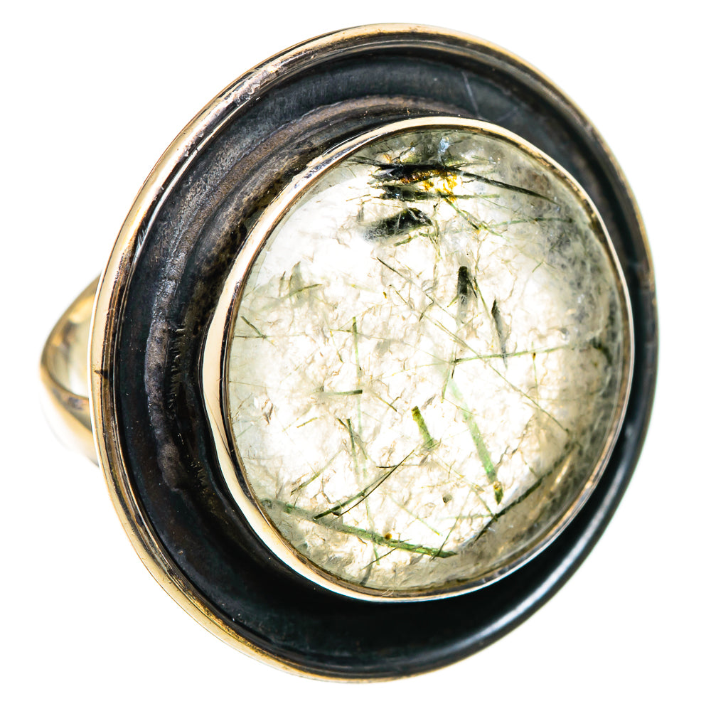 Tourmalinated Quartz Rings handcrafted by Anasilvercos - RING101923