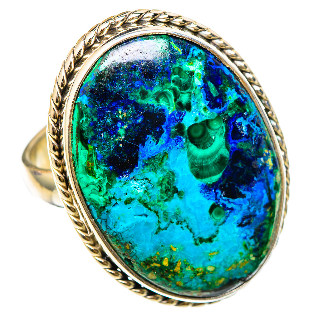 Chrysocolla Rings handcrafted by Anasilvercos - RING101928