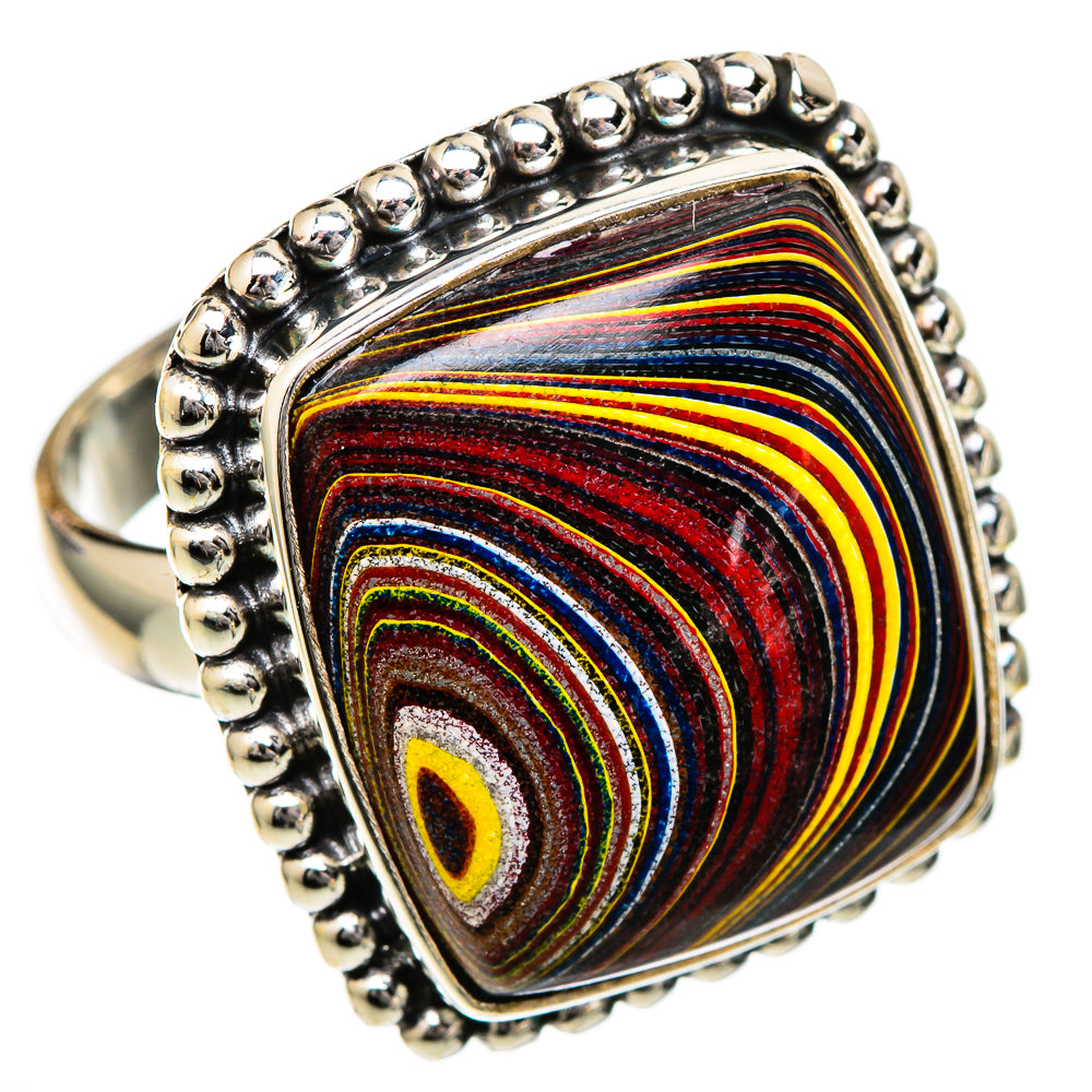 Fordite Rings handcrafted by Anasilvercos - RING101938