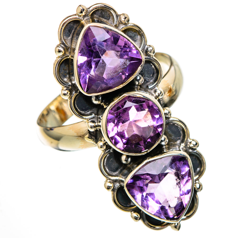 Amethyst Rings handcrafted by Anasilvercos - RING101943