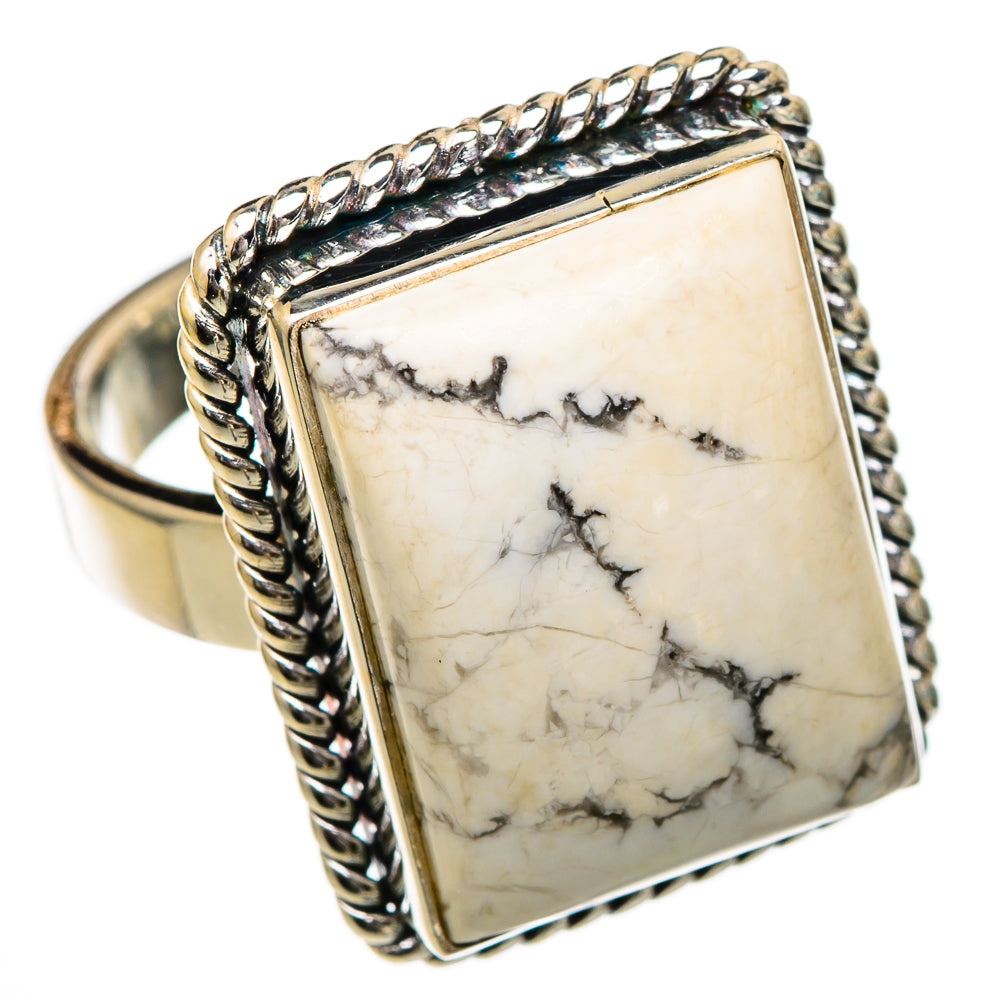 Howlite Rings handcrafted by Anasilvercos - RING101950 - Photo 2