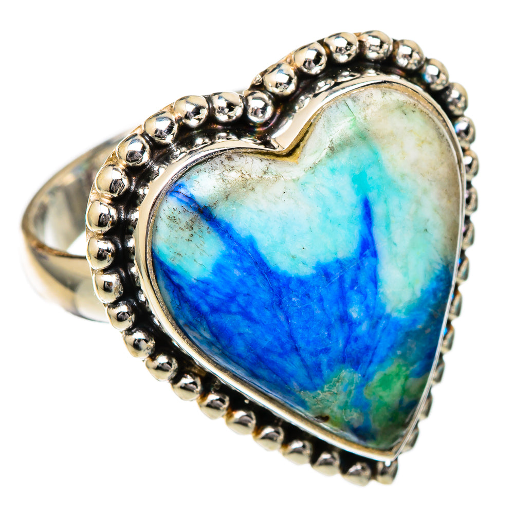 Blue Howlite Rings handcrafted by Anasilvercos - RING101962
