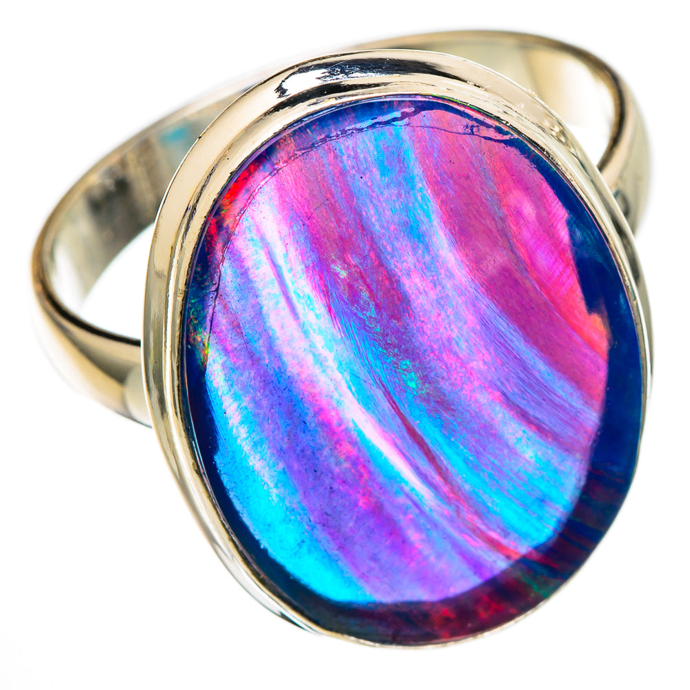 Aura Opal Rings handcrafted by Anasilvercos - RING101981