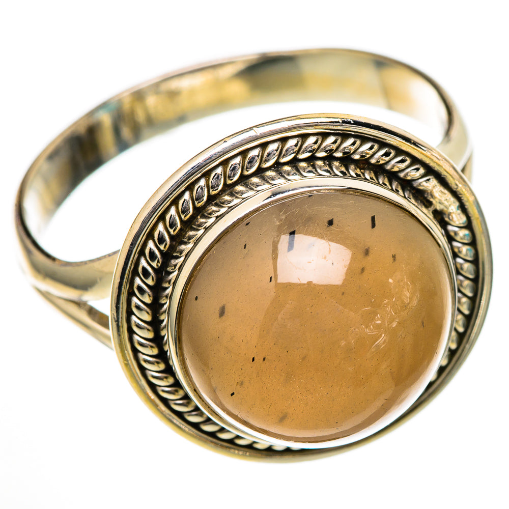 Chocolate Moonstone Rings handcrafted by Anasilvercos - RING101993