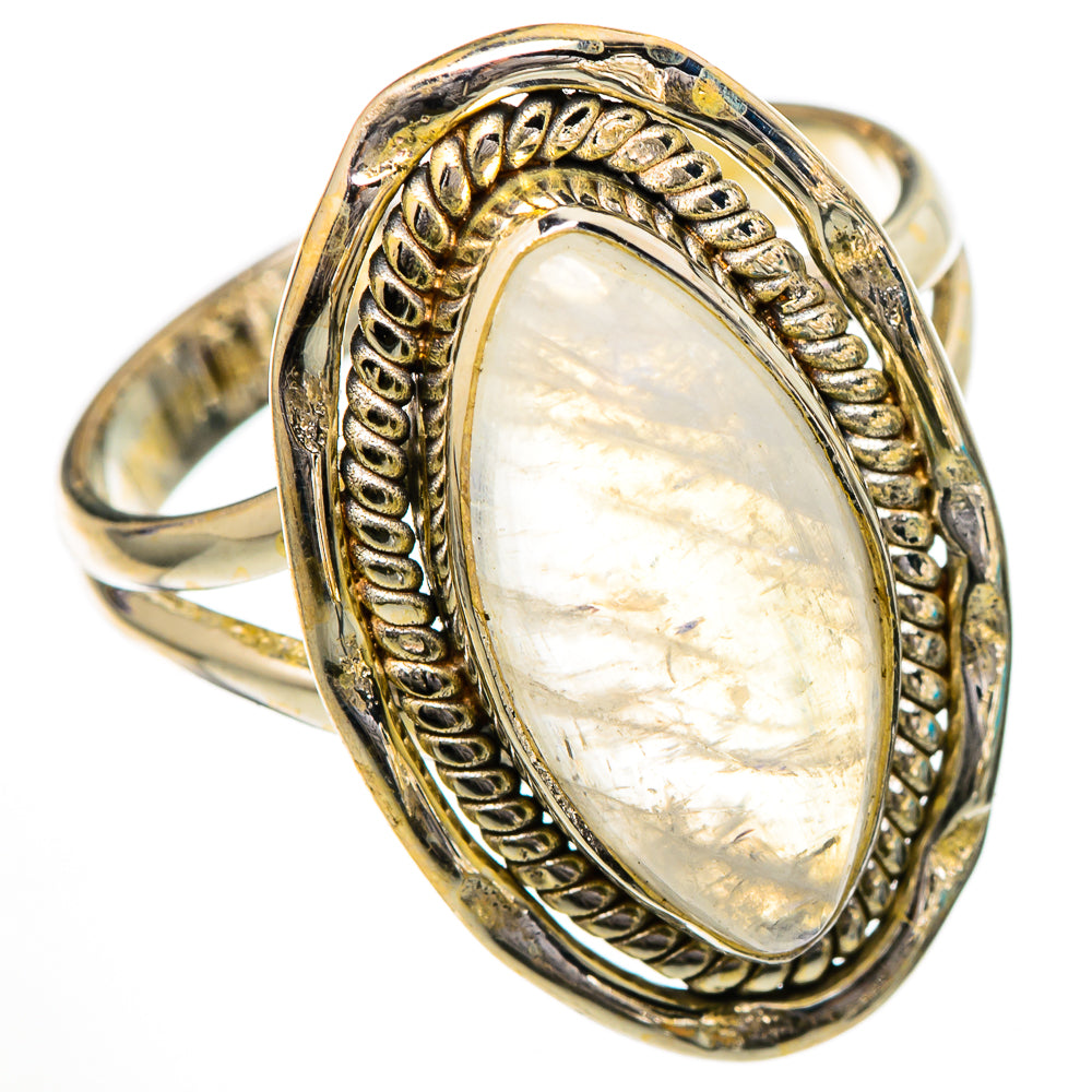 Rainbow Moonstone Rings handcrafted by Anasilvercos - RING101999 - Photo 2