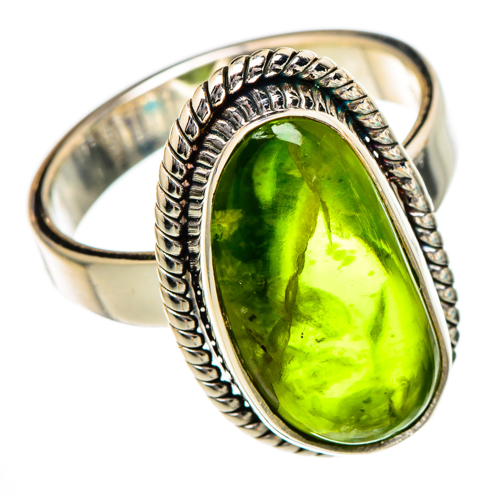 Peridot Rings handcrafted by Anasilvercos - RING102012