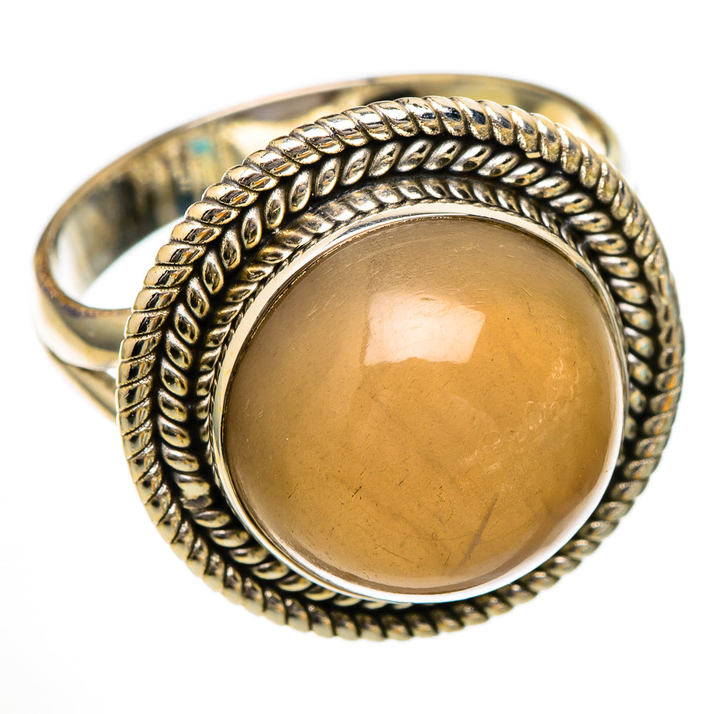 Chocolate Moonstone Rings handcrafted by Anasilvercos - RING102015