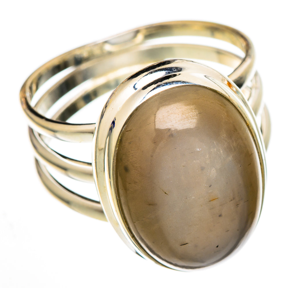 Chocolate Moonstone Rings handcrafted by Anasilvercos - RING102024