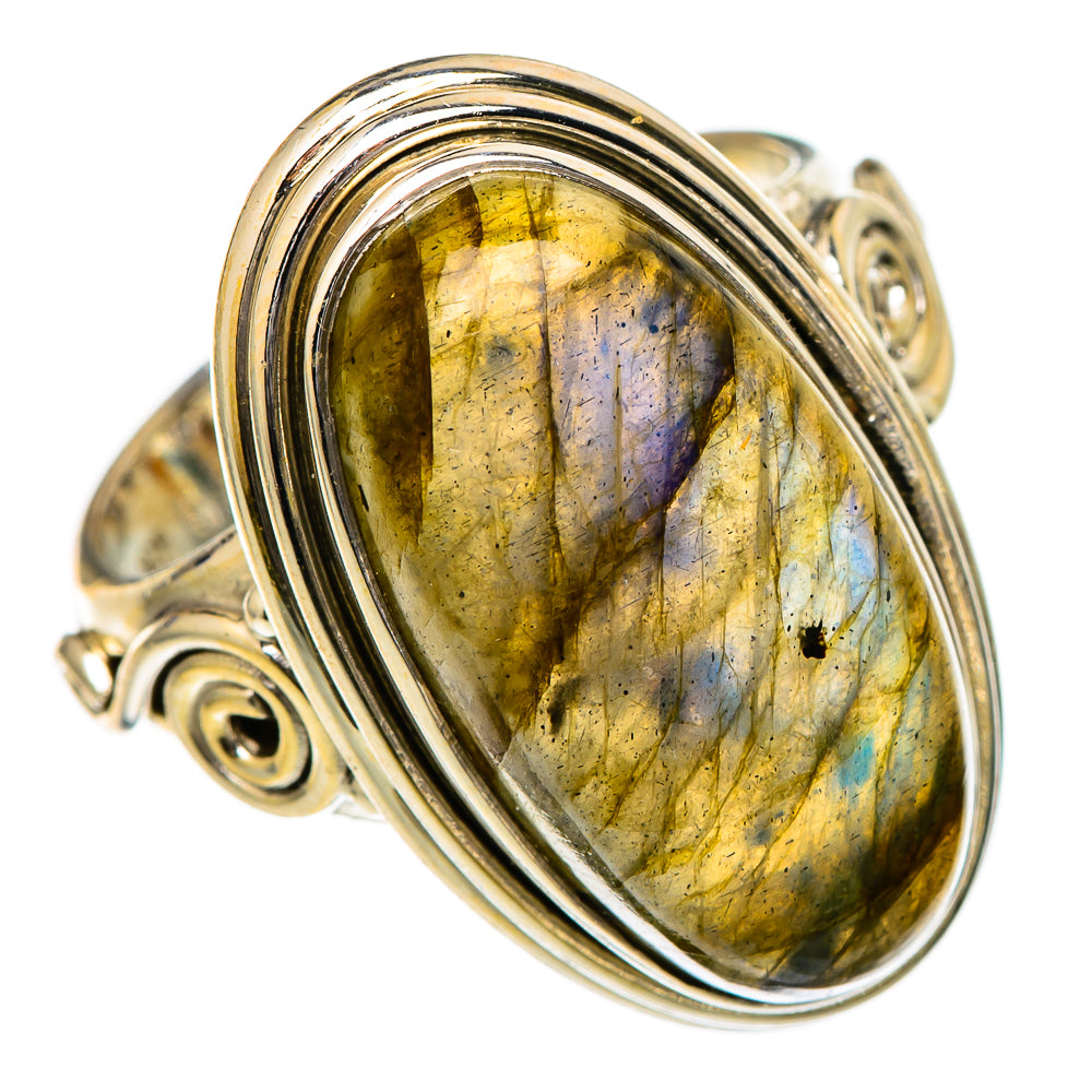 Labradorite Rings handcrafted by Anasilvercos - RING102032 - Photo 2