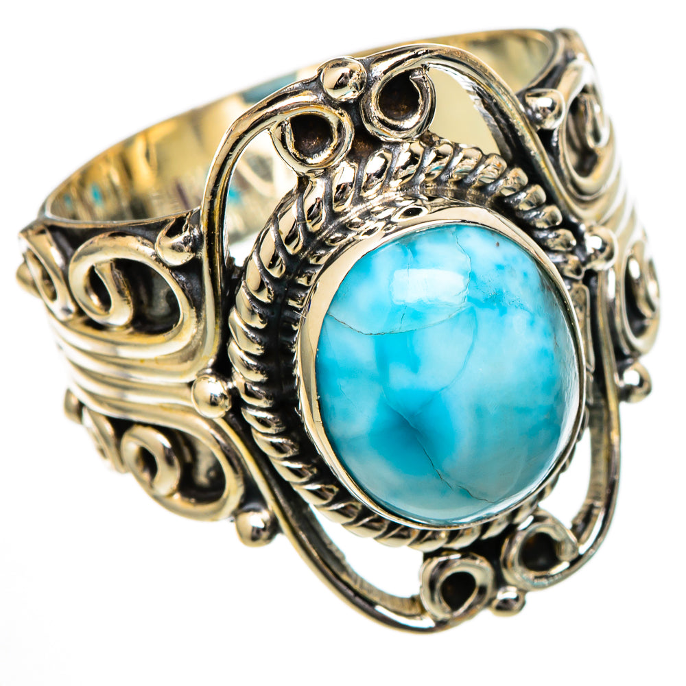 Larimar Rings handcrafted by Anasilvercos - RING102033