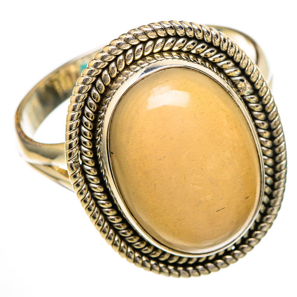 Rainbow Moonstone Rings handcrafted by Anasilvercos - RING102040 - Photo 2