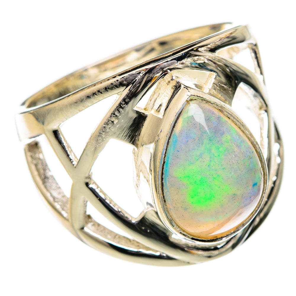 Ethiopian Opal Rings handcrafted by Anasilvercos - RING102048