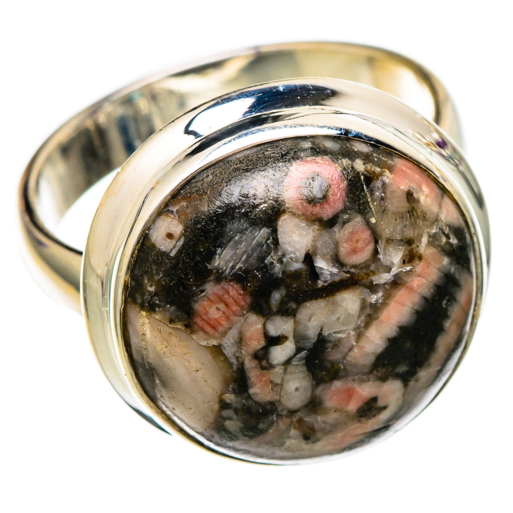 Crinoid Fossil Rings handcrafted by Anasilvercos - RING102055 - Photo 2