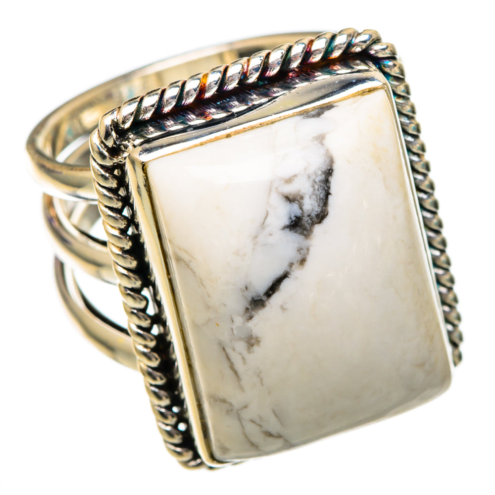 Howlite Rings handcrafted by Anasilvercos - RING102073 - Photo 2