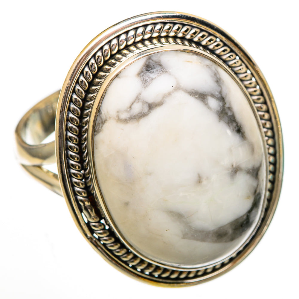 Howlite Rings handcrafted by Anasilvercos - RING102090 - Photo 2