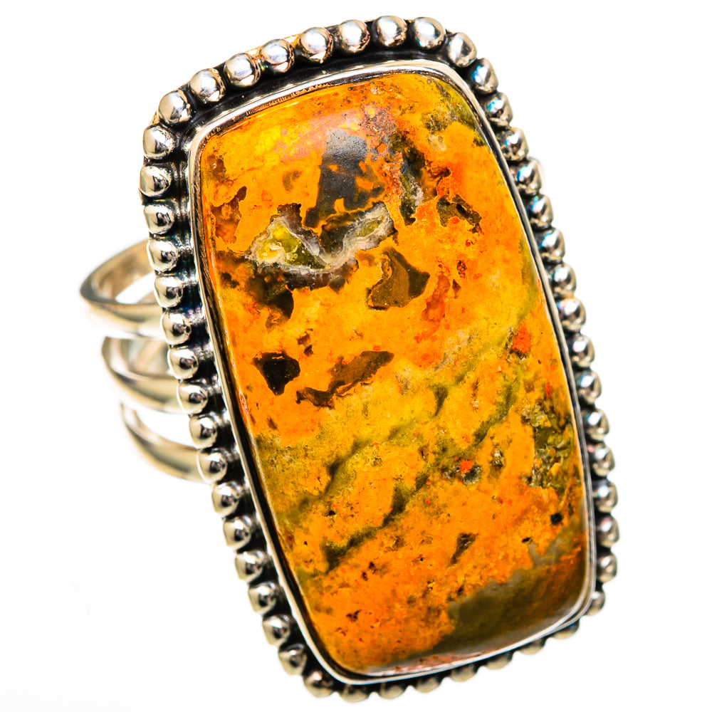 Bumble Bee Jasper Rings handcrafted by Anasilvercos - RING102094