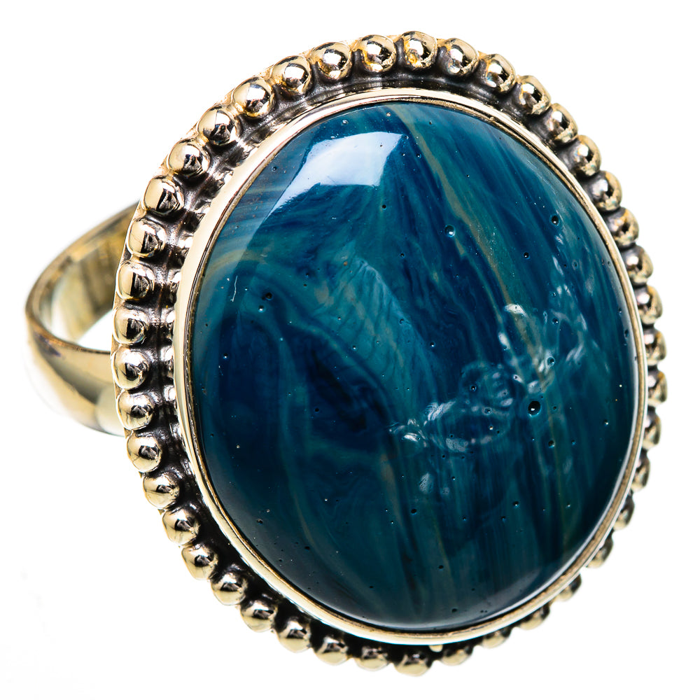 Blue Jasper Rings handcrafted by Anasilvercos - RING102103