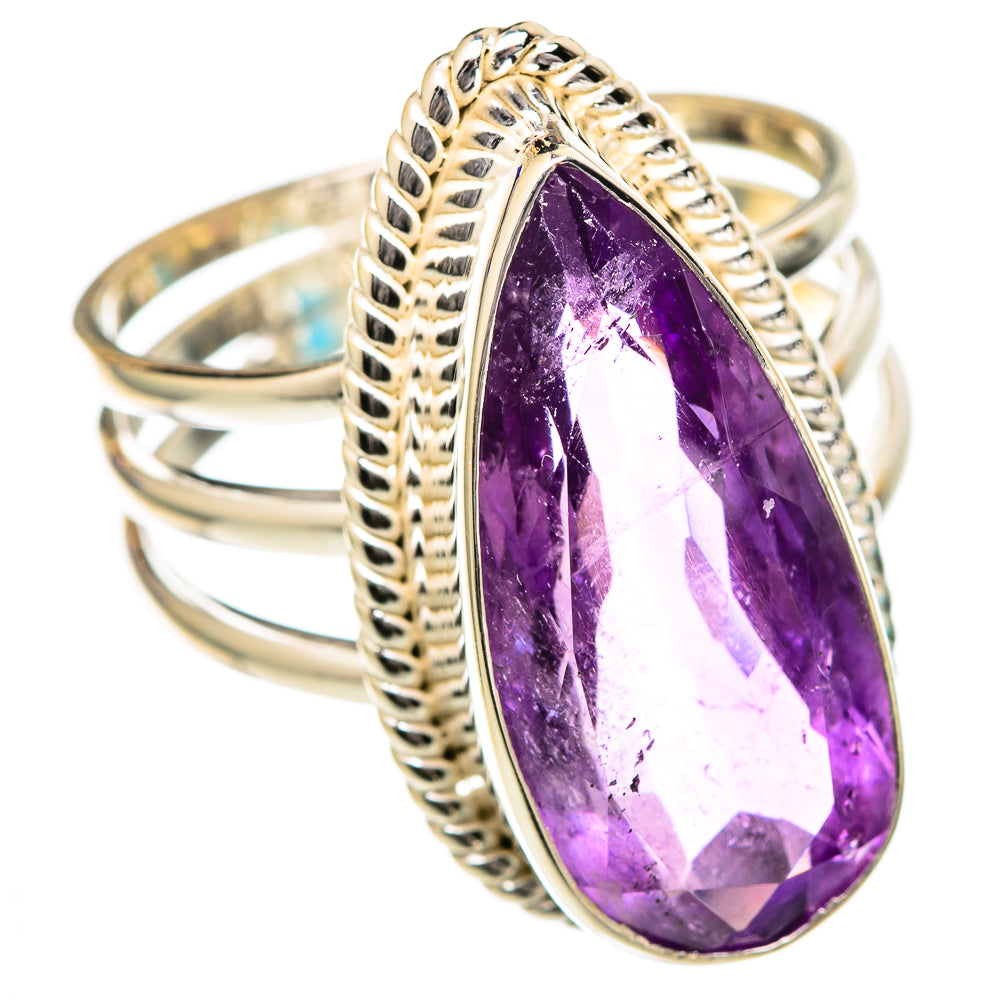 Amethyst Rings handcrafted by Anasilvercos - RING102126