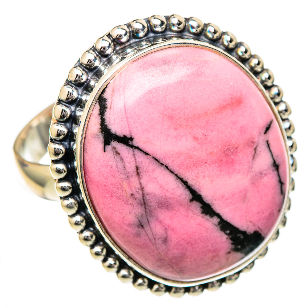 Rhodonite Rings handcrafted by Anasilvercos - RING102158