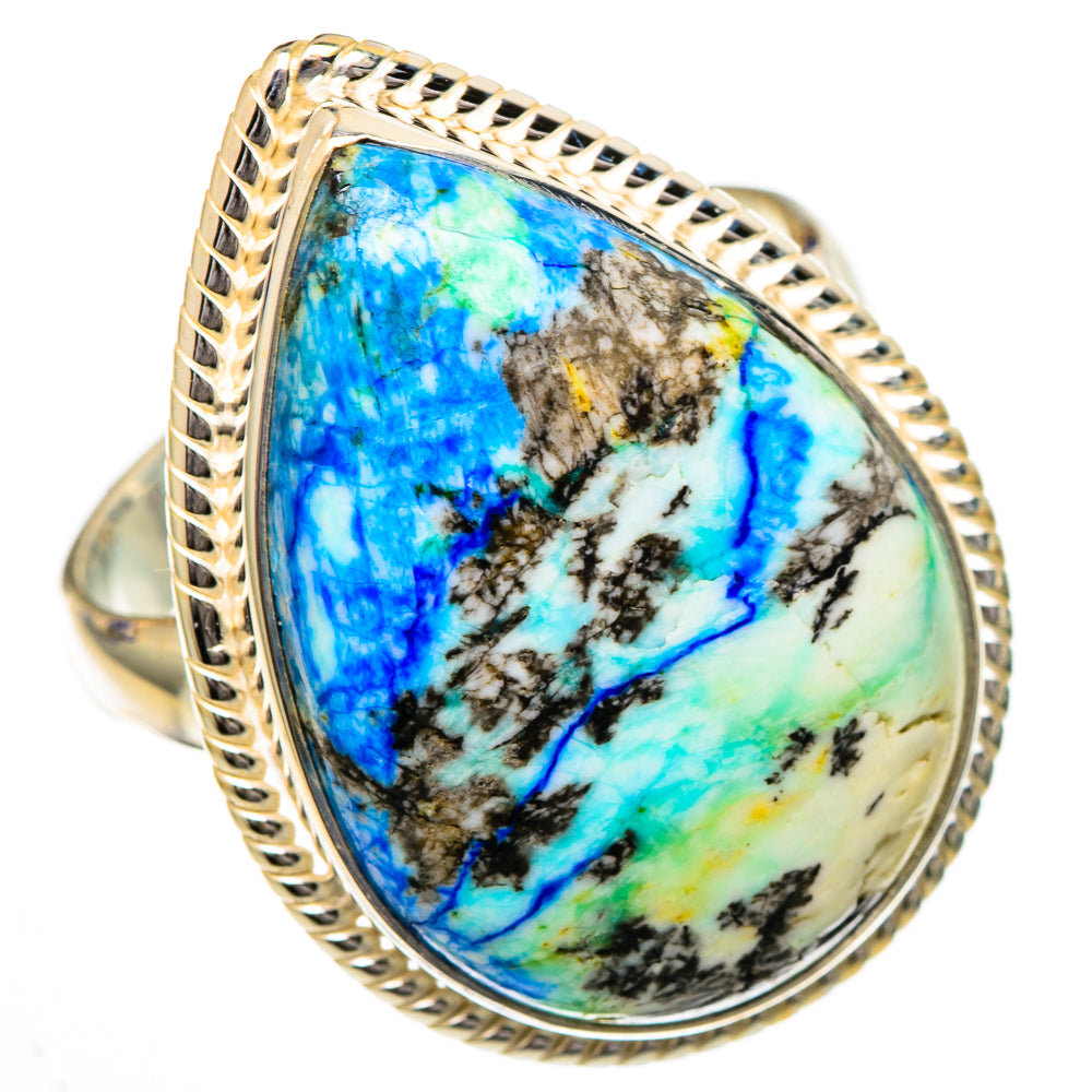 Blue Howlite Rings handcrafted by Anasilvercos - RING102178