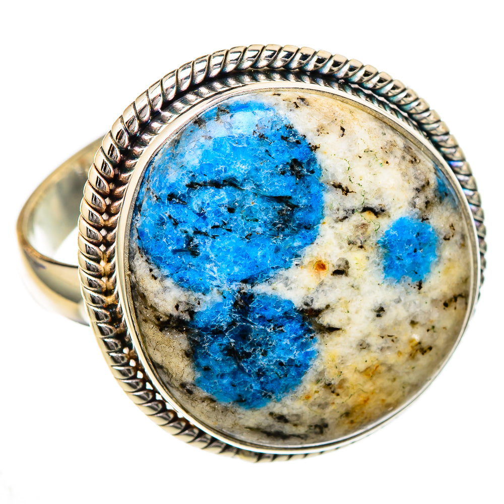 K2 Blue Azurite Rings handcrafted by Anasilvercos - RING102180 - Photo 2