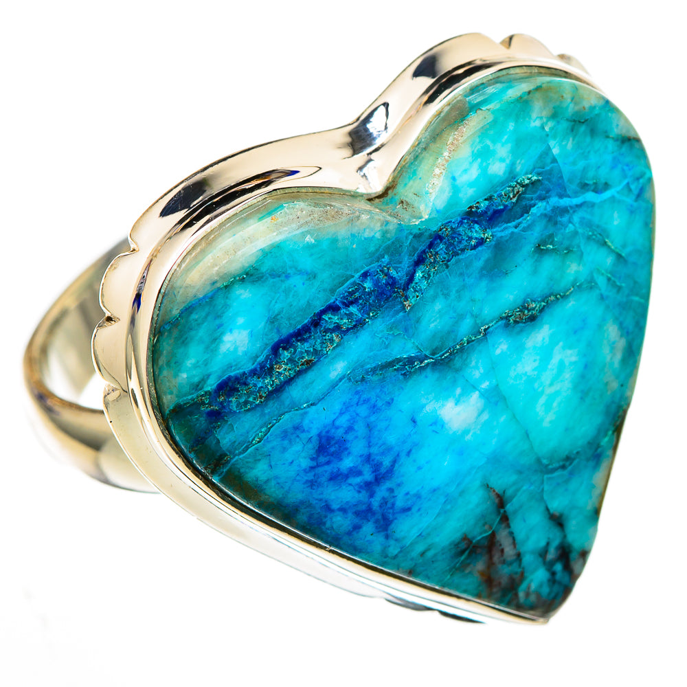 Chrysocolla Rings handcrafted by Anasilvercos - RING102213