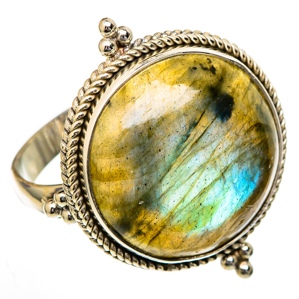 Labradorite Rings handcrafted by Anasilvercos - RING102220 - Photo 2