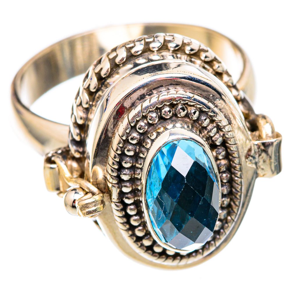 Blue Topaz Rings handcrafted by Anasilvercos - RING102242