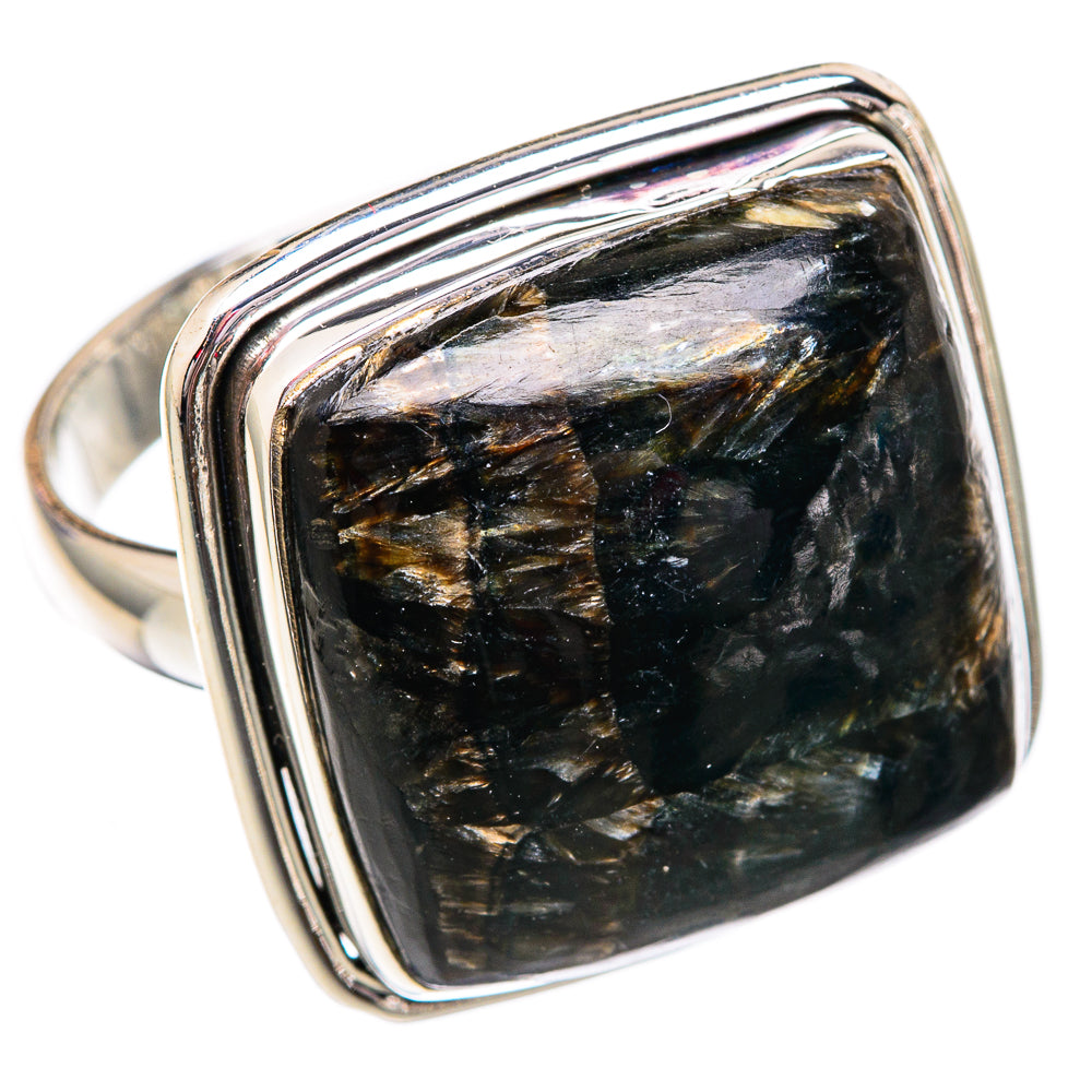 Golden Seraphinite Rings handcrafted by Anasilvercos - RING102247 - Photo 2