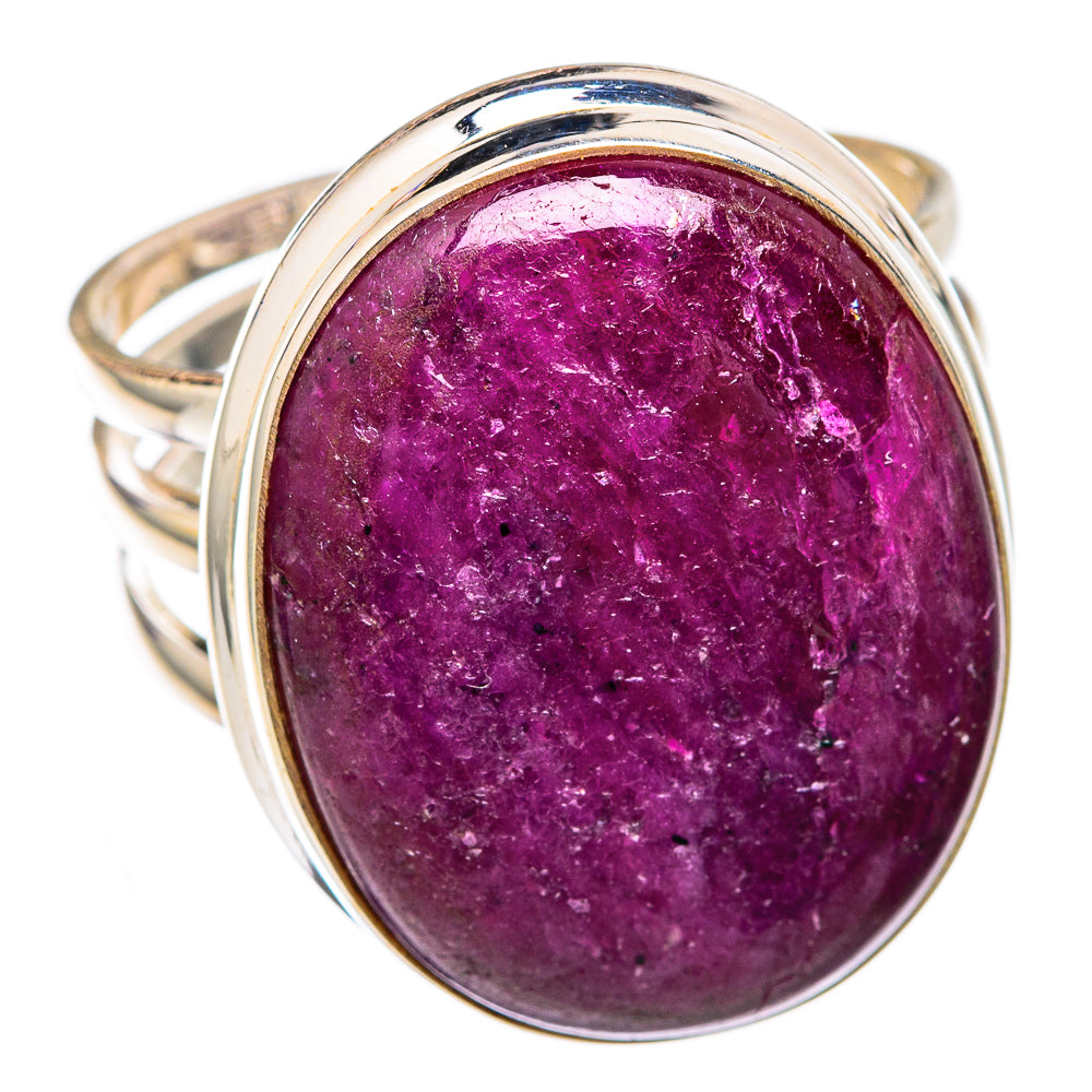 Ruby Fuchsite Rings handcrafted by Anasilvercos - RING102251