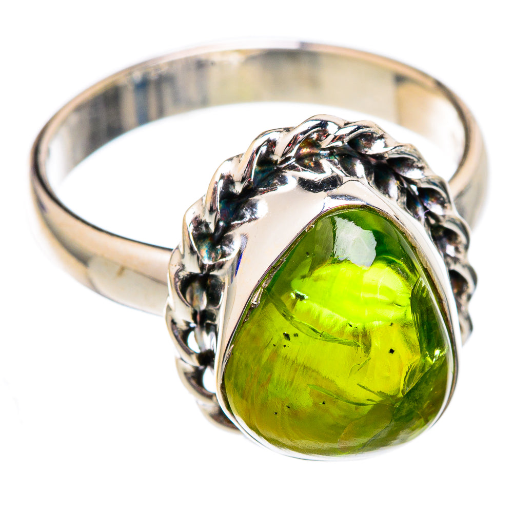 Peridot Rings handcrafted by Anasilvercos - RING102275