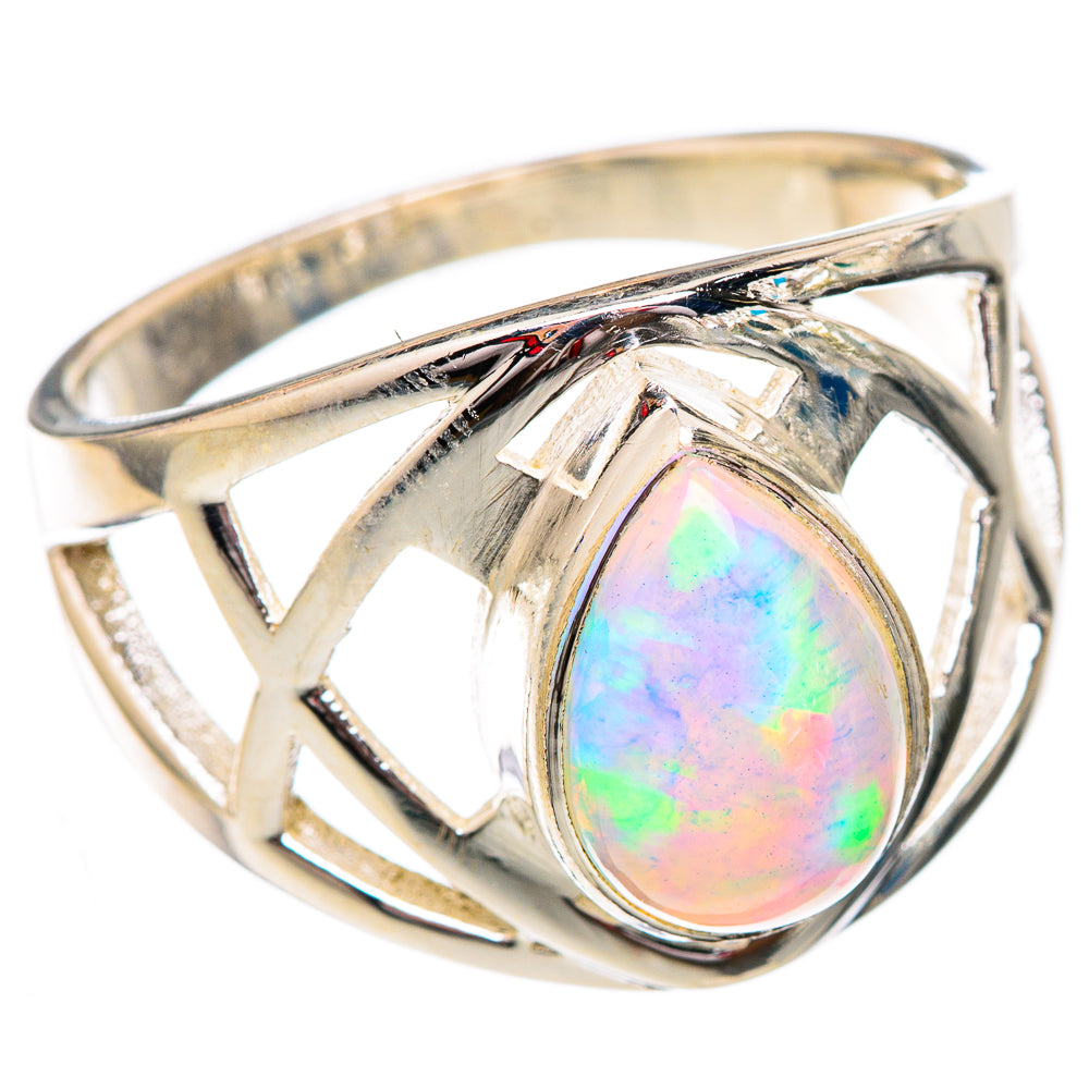 Ethiopian Opal Rings handcrafted by Anasilvercos - RING102298
