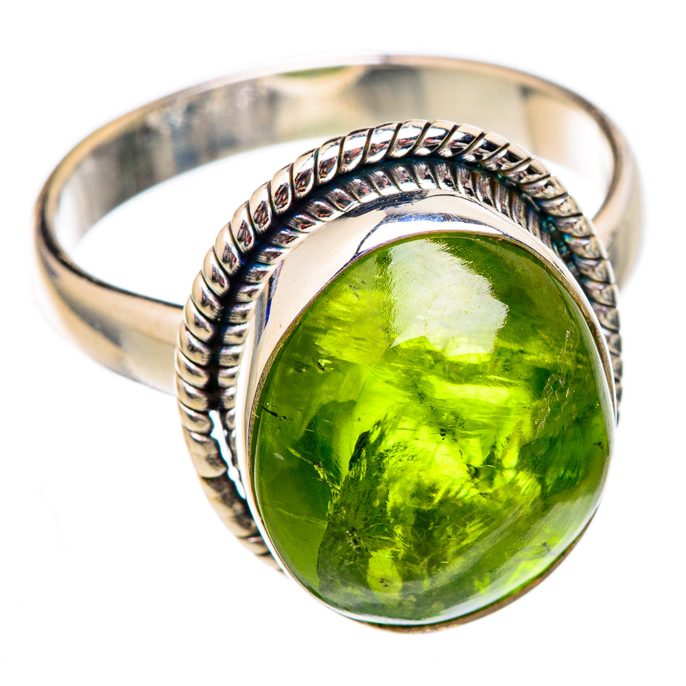 Peridot Rings handcrafted by Anasilvercos - RING102305