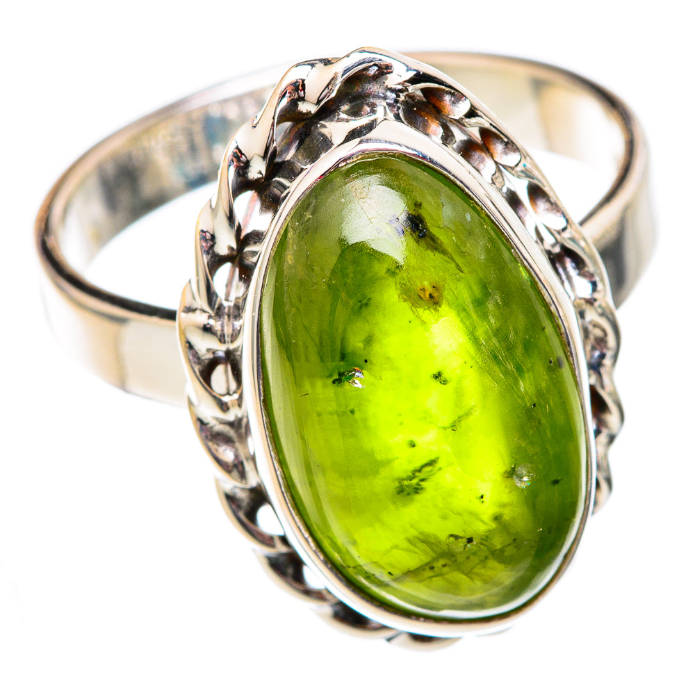 Peridot Rings handcrafted by Anasilvercos - RING102330