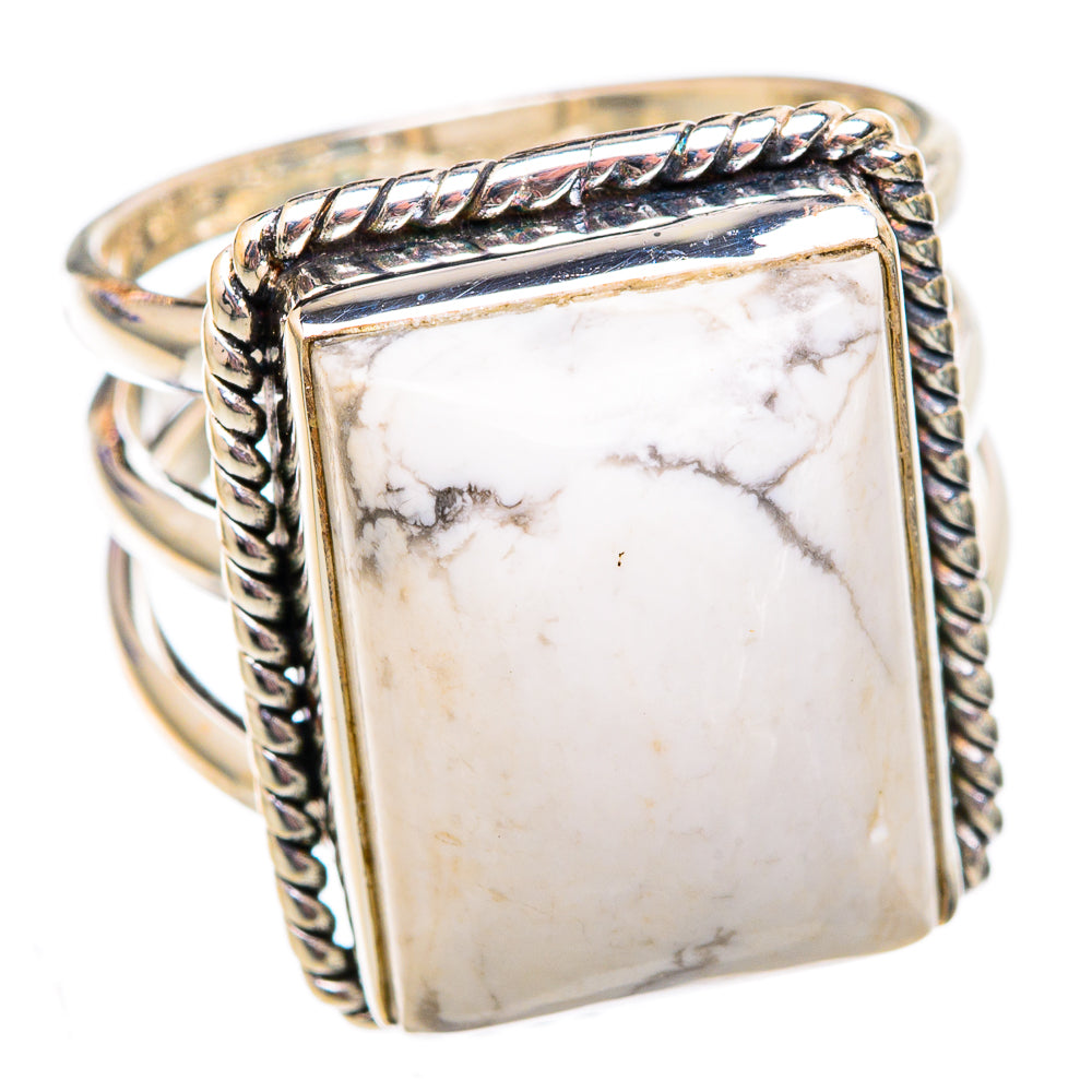 Howlite Rings handcrafted by Anasilvercos - RING102345 - Photo 2