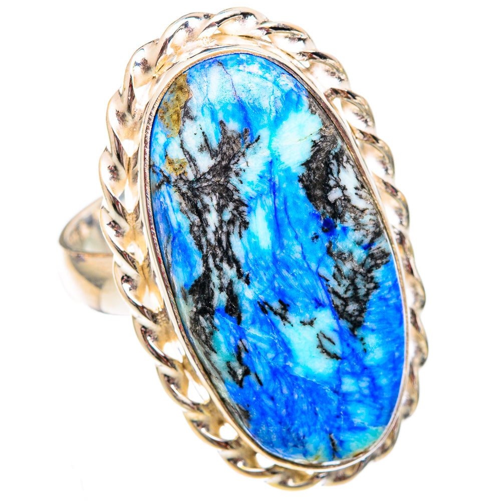 Blue Jasper Rings handcrafted by Anasilvercos - RING102388
