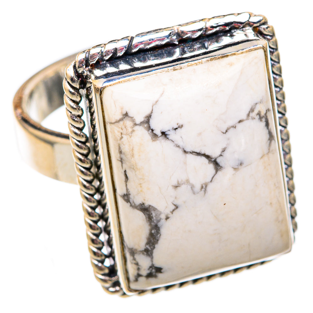 Howlite Rings handcrafted by Anasilvercos - RING102402 - Photo 2