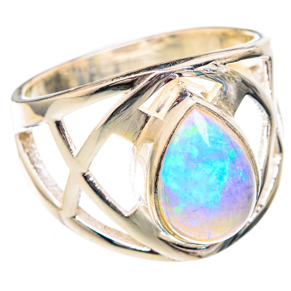 Ethiopian Opal Rings handcrafted by Anasilvercos - RING102404