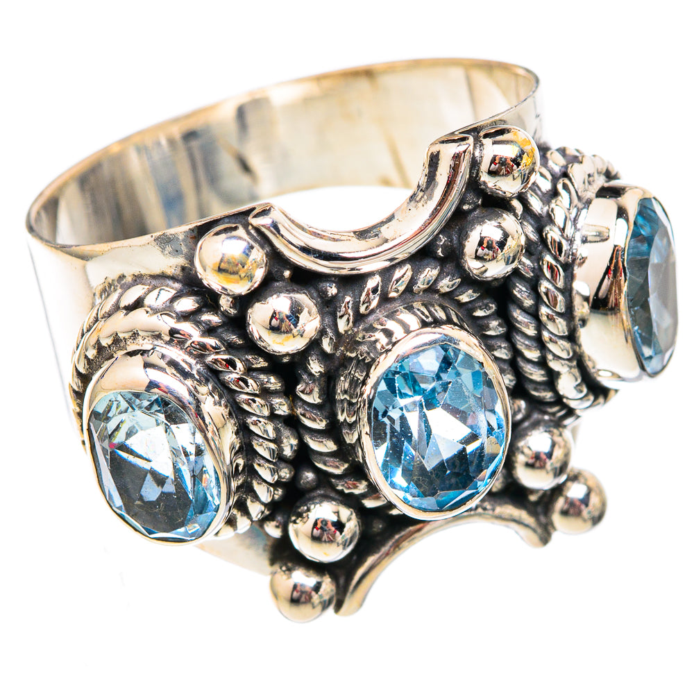 Blue Topaz Rings handcrafted by Anasilvercos - RING102407 - Photo 2