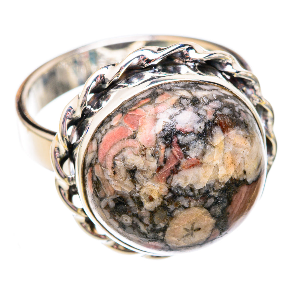 Crinoid Fossil Rings handcrafted by Anasilvercos - RING102412 - Photo 2