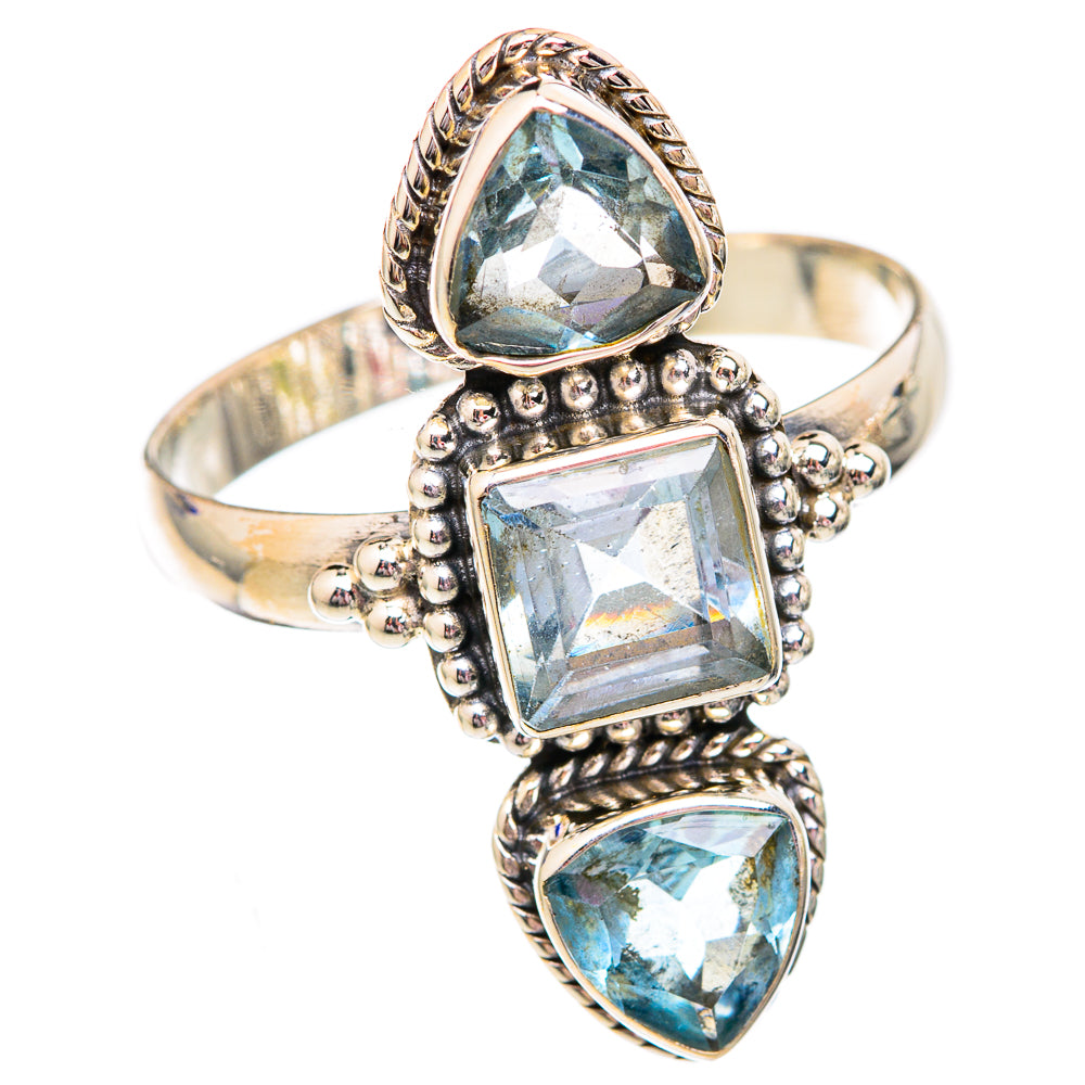 Blue Topaz Rings handcrafted by Anasilvercos - RING102426 - Photo 2