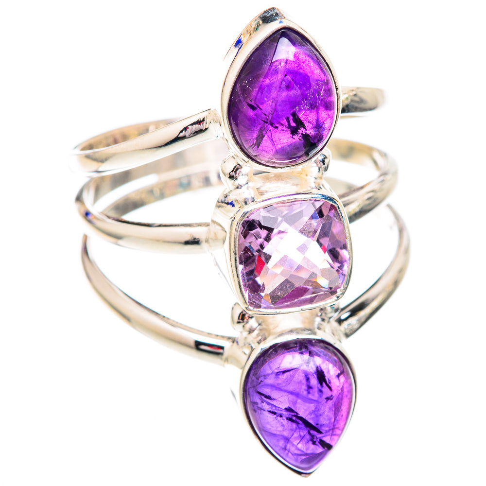 Amethyst Rings handcrafted by Anasilvercos - RING102468