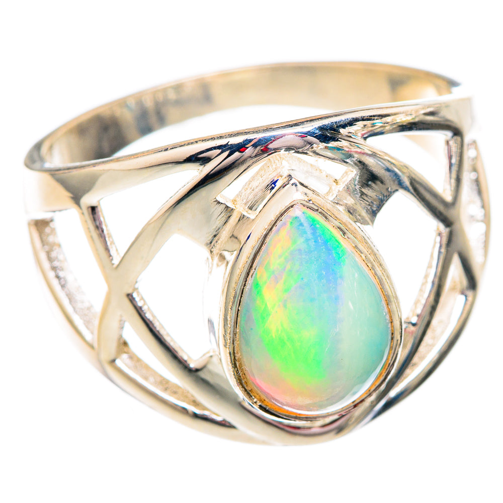 Ethiopian Opal Rings handcrafted by Anasilvercos - RING102472