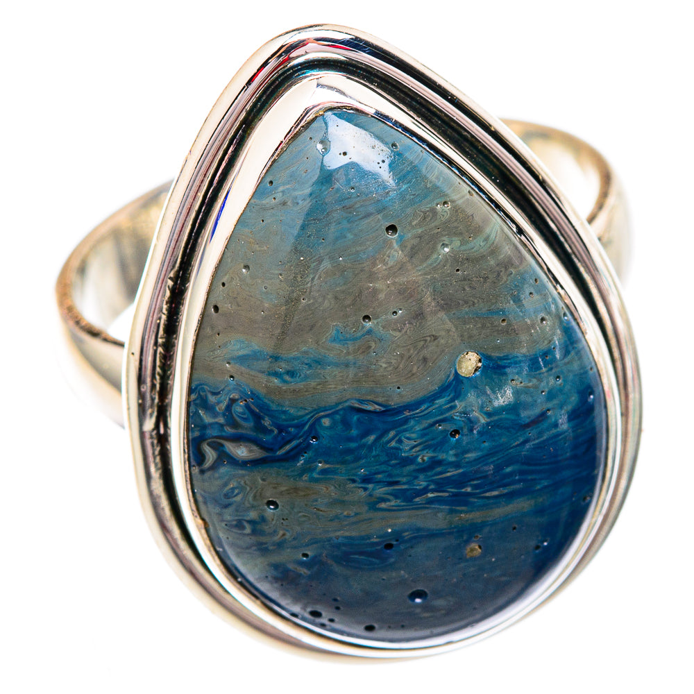 Blue Jasper Rings handcrafted by Anasilvercos - RING102473 - Photo 2